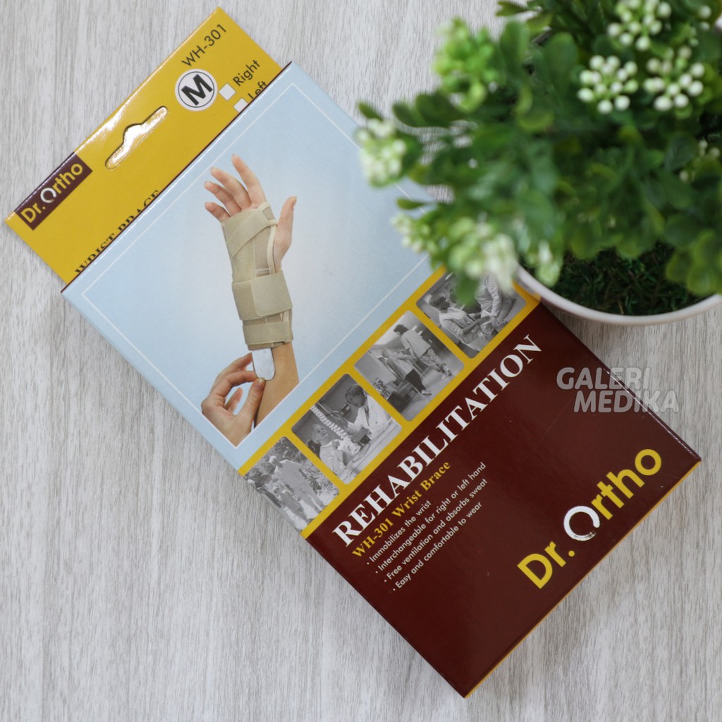 Dr. Ortho WH-301 Wrist Splint Brace - Support Pergelangan Tangan &amp; Telapak Tangan