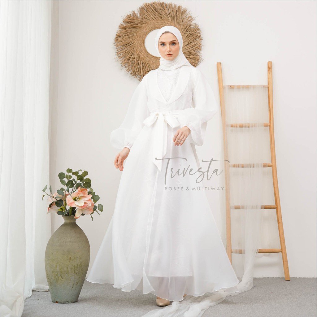 Aurora Hijab Robe Collection -KIMONO ROBE PENGANTIN BERHIJAB HIJAB RECOMENDED