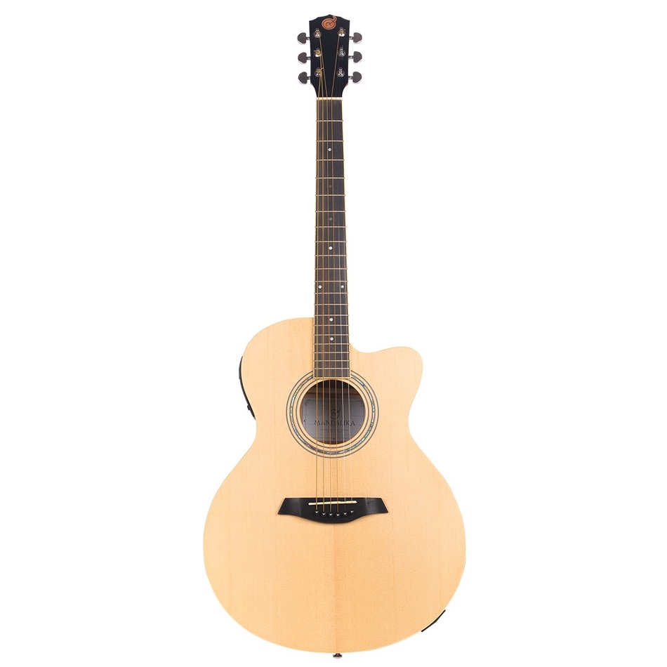 GITAR SEMI AKUSTIK MANDALIKA APS-02 GRAND AUDITORIUM NEX CUTAWAY (APS02-NXC-NT) EQ LC 4 FULLSET BONUS SOFTCASE GITAR SENAR CADANGAN DAN PICK WITH SERTIFIKAT