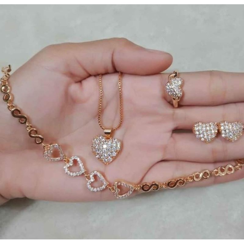 ✓ cod set perhiasan xuping LV lengkap