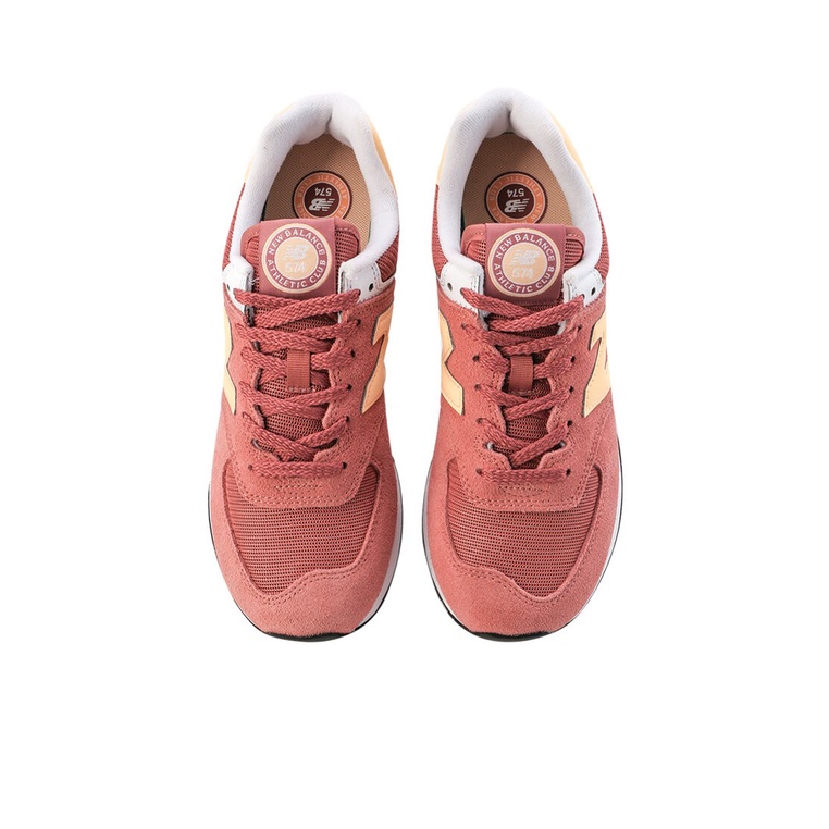 SEPATU NEW BALANCE WANITA ORIGINAL SNEAKER 574 V2 CLASSIC PINK BURGUNDY RED