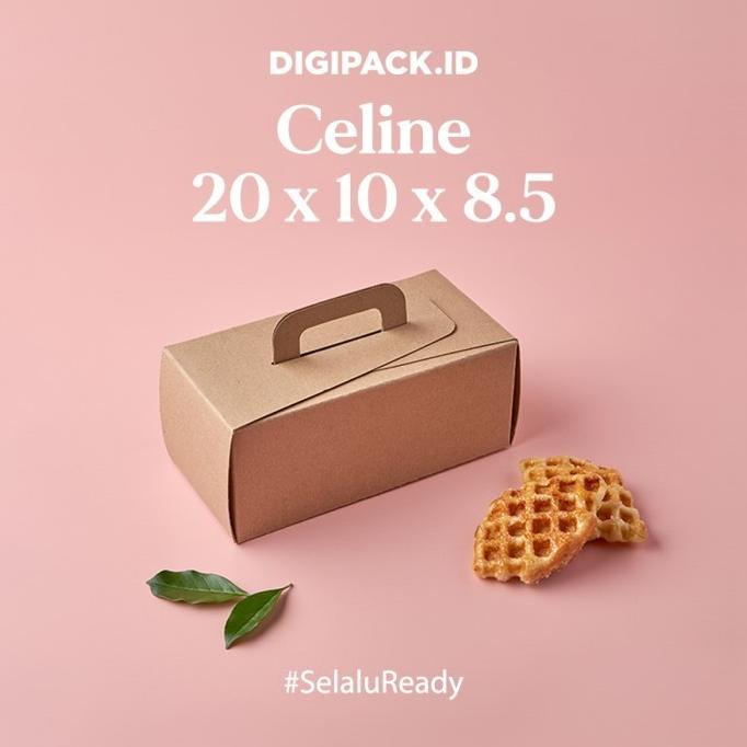 [Digipack] Celine Brown Cake Box 20 x 10 x 8.5 | Kotak | Dus Kue