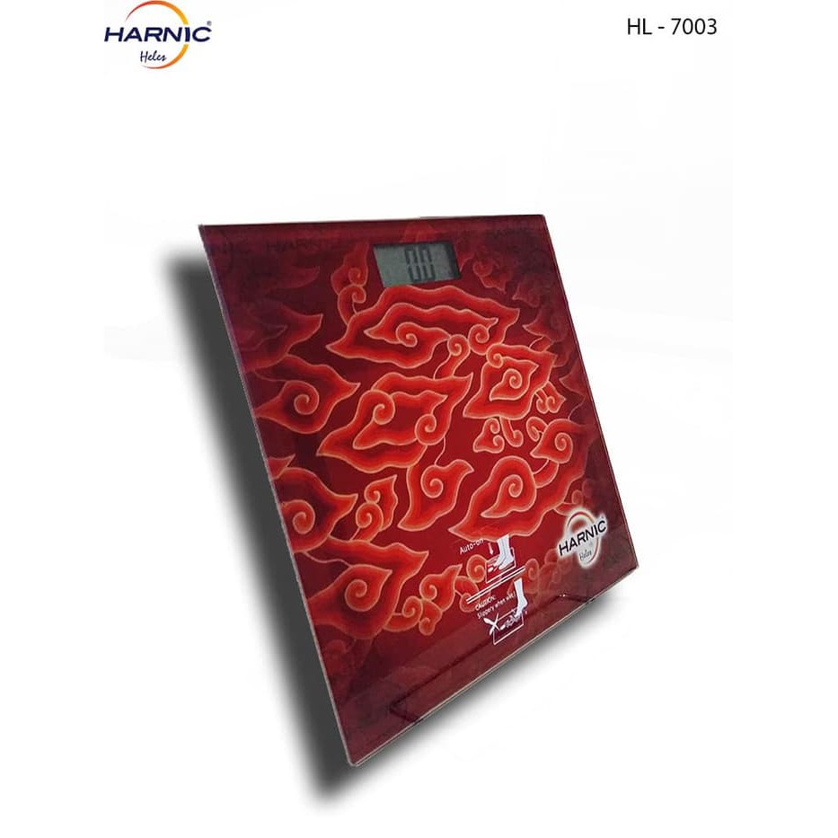 Timbangan Badan Digital motif Batik - Body Scale Harnic-Heles HL-7003