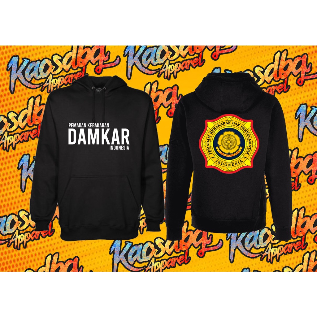 JAKET SWEATER HOODIE DAMKAR PEMADAM KEBAKARAN FIRE FIGHTER