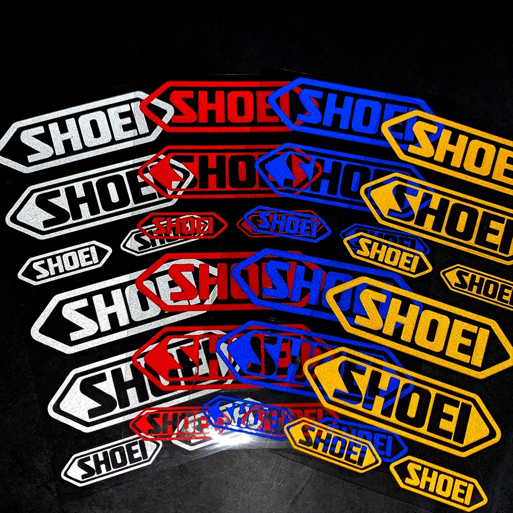 SHOEI Helm Stiker Reflektif Tahan Air Stiker Aksesoris Motor Stiker