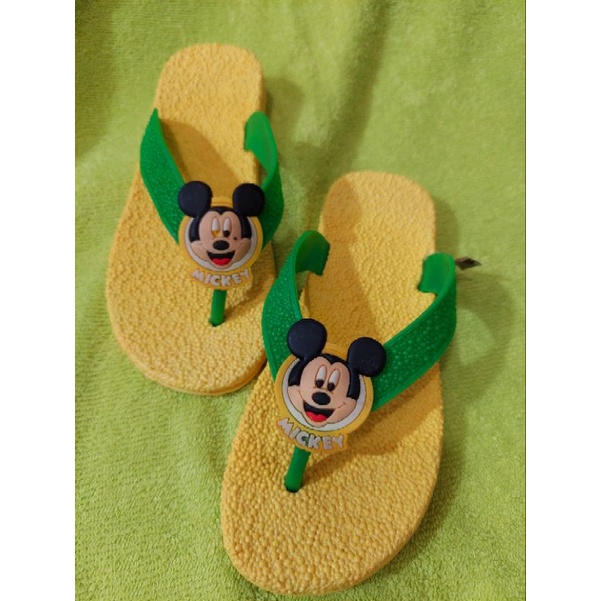 sandal jepit karet anak mickey unisex