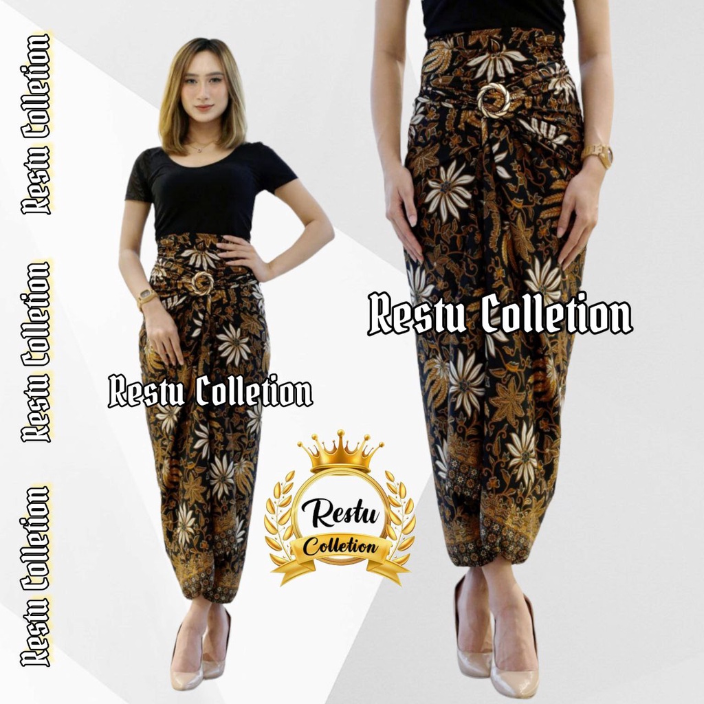 COD Rok Lilit Warp Skirt Motif Lili Gold Batik Bawahan Kebaya Wisuda Kondangan Nikahan Tunangan Perpisahan Wanita Premium Bahan Kain Sutra HQ Jumbo