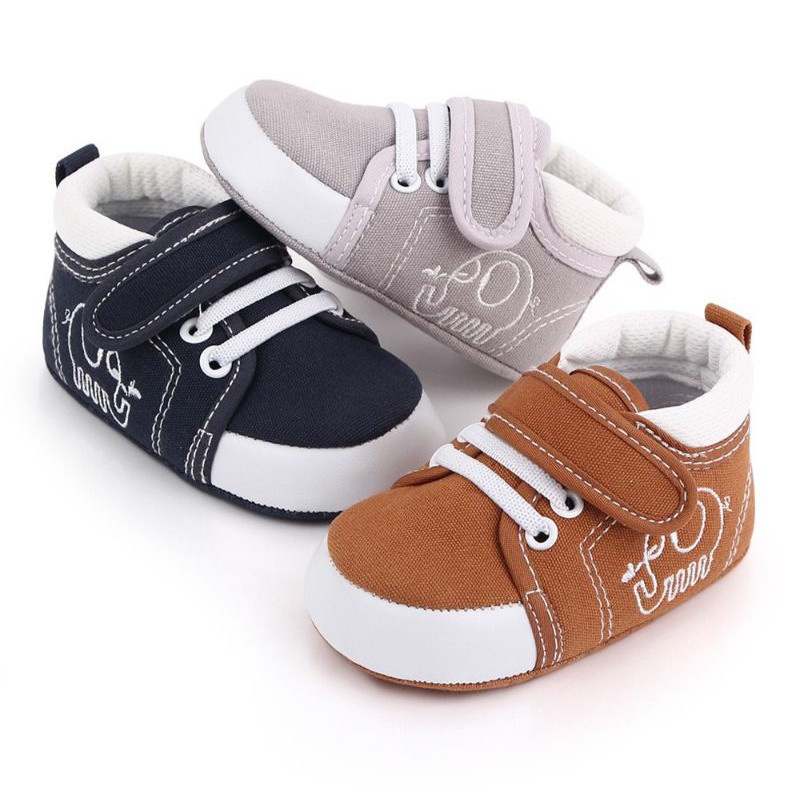 sepatu bayi baby shoes prewalker laki laki umur 0 - 12 bulan model casual JJ Boys sepatu bayi termurah dan terbaru