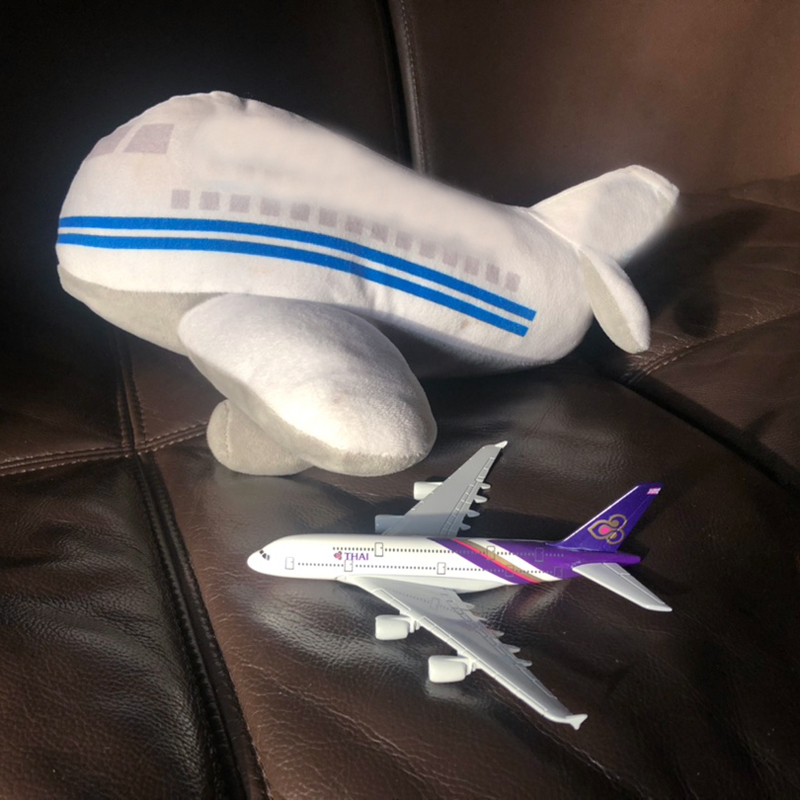 Model Pesawat Terbang Airbus 380 Thailand A380 Bahan Alloy Ukuran 16CM / 20CM