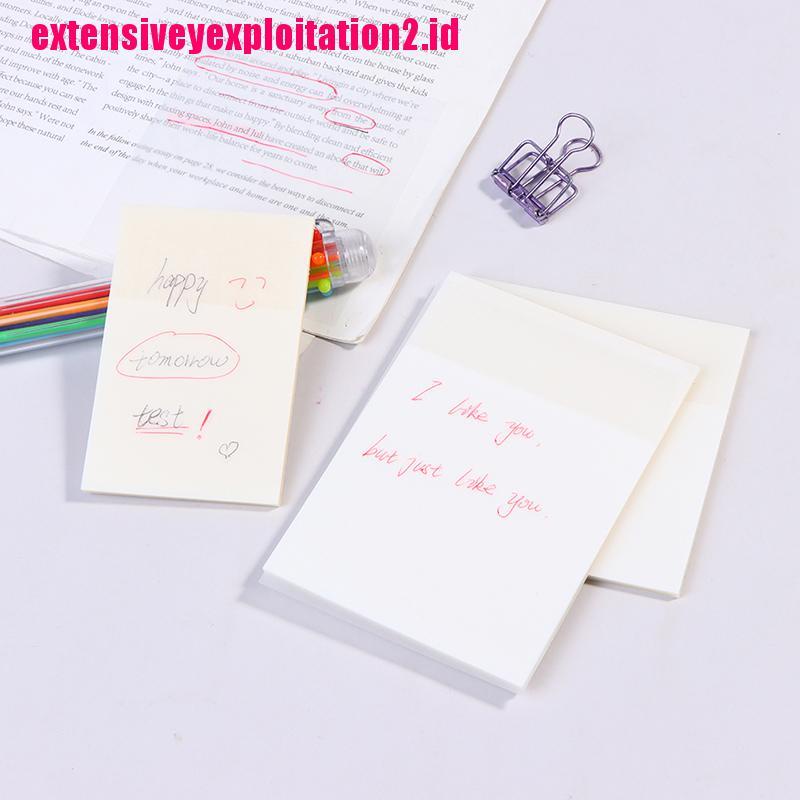 &lt; E2id &amp; &gt; 50 Lembar Sticky Note Transparan Tahan Air