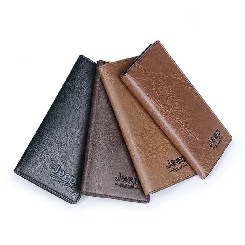DOMPET PANJANG KULIT PRIA LIPAT TIPIS MURAH LONG WALLET COWOK JEEP BULUO LAKI LAKI