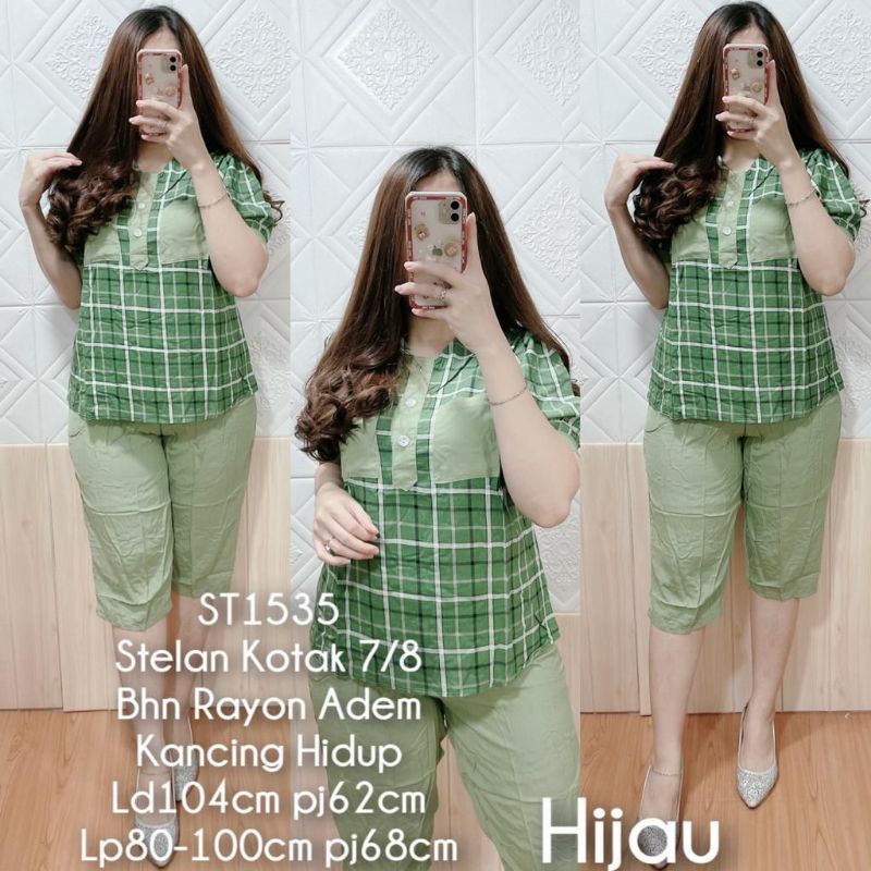 ST 1535# SETELAN 7PER8 KATUN RAYON KOTAK IMPORT