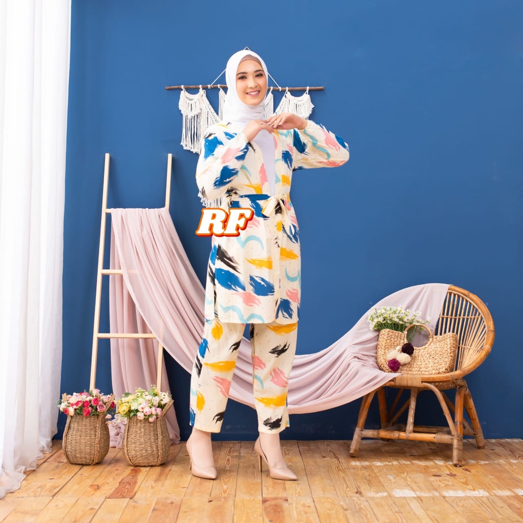 RG ONE SET KIMONO CLARA/ ONE SET WANITA