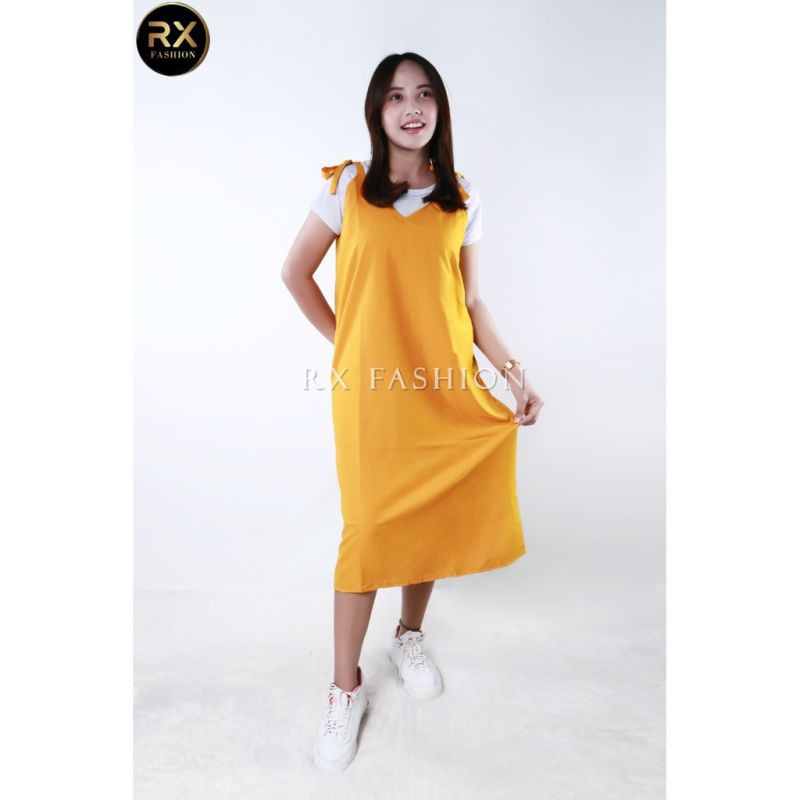 eReX FASHION LYLI OUTER / AMBER OVERALL I CASUAL DRESS BAHAN WOLFIS UKURAN ALLSIZE FIT L 1R