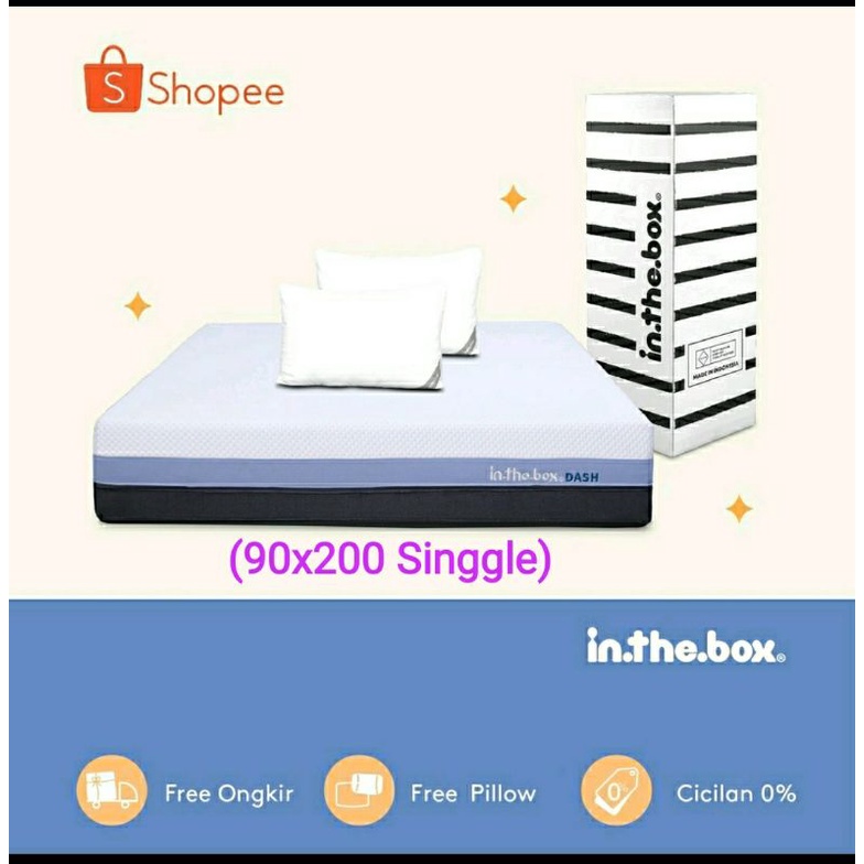 Kasur Spring Bed Orthopedic INTHEBOX Dash 90x200 Singgle