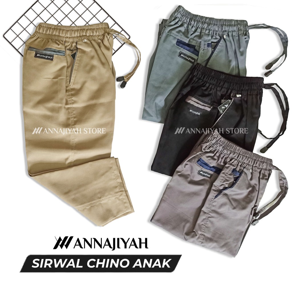 Celana Sirwal CHINO / CHINOS ANAK SEMI FORMAL by Annajiyah