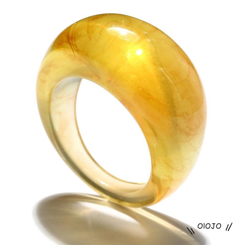 【COD】Cincin Bahan Resin Gaya Retro Untuk Wanita