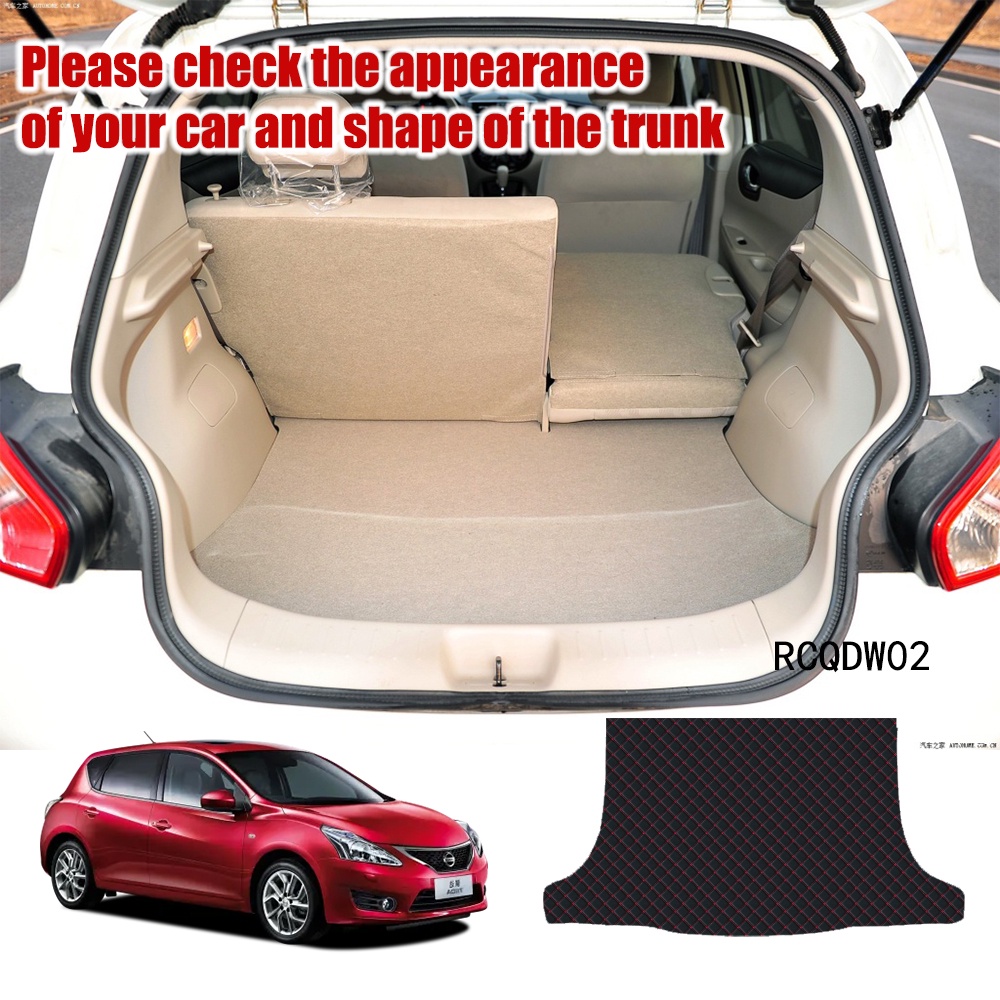 Matras Bagasi Mobil Bahan Kulit Premium Untuk Nissan Tida C12 2011-2014