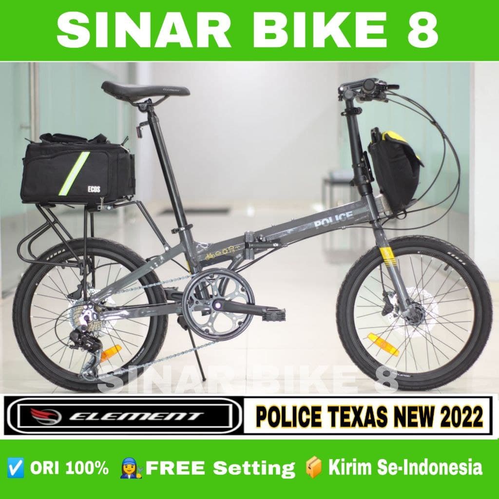 Sepeda Lipat  ELEMENT POLICE TEXAS NEW 20 Inch Bike To Work 8 Speed