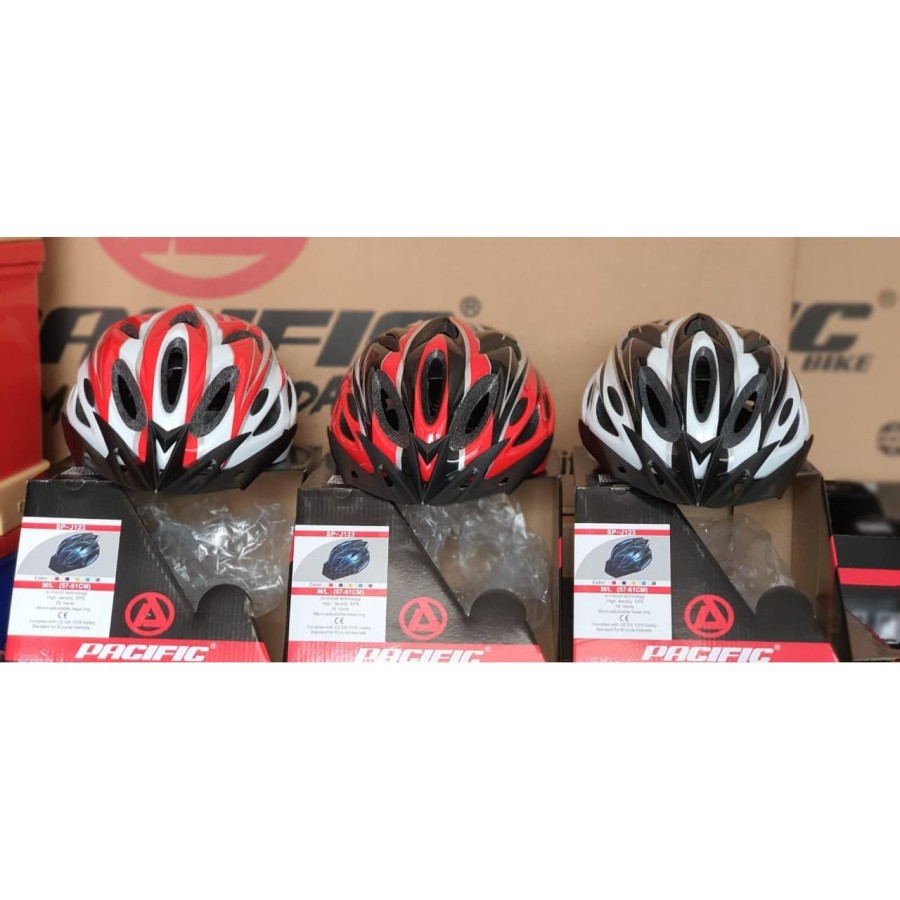 HELM SEPEDA PACIFIC SP-J 123 ORIGINAL HELMET BICYCLE SNI