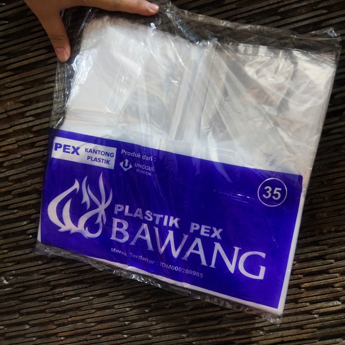 Kantong Plastik PEX - ukuran 35 - Bahan Bening Aman dan Higienis