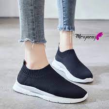 sepatu wanita slip on casual kets keren polos vegasus