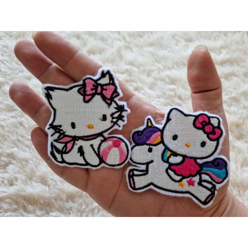 PATCH BORDIR JAHIT HELLO KITTY / KERROPPI / CHARMY KITTY / Lem Khusus Patch Bordir Jahit