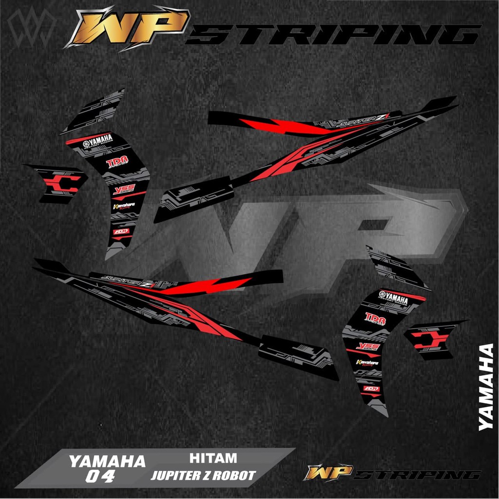 STRIPING JUPITER Z ROBOT 2010 - STIKER VARIASI LIST SKOTLET YAMAHA JUPITER Z ROBOT - 04