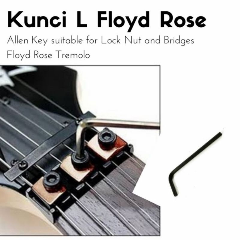 Kunci L lock nut dan saddle bridge tremolo updown Floyd rose L100