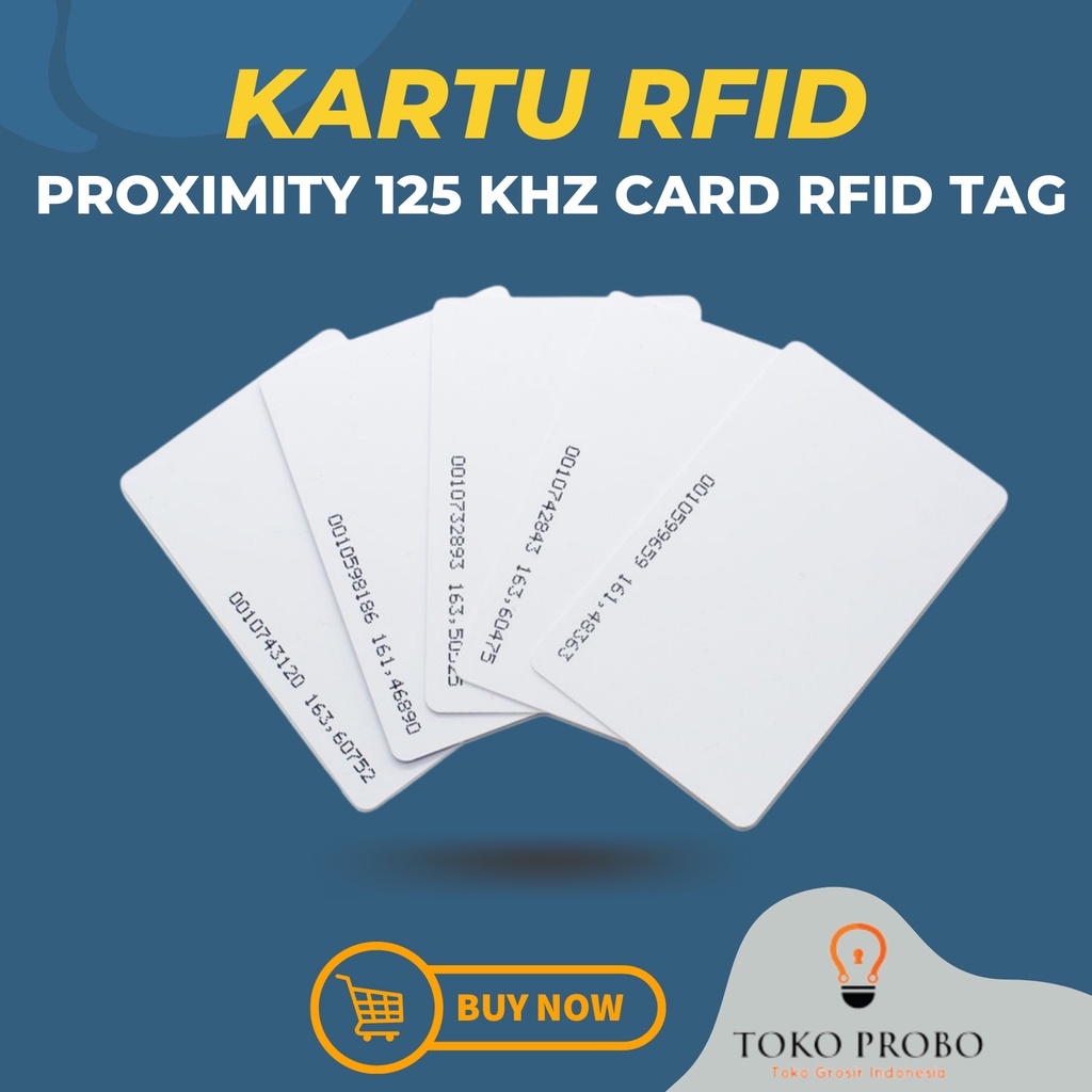 [TERLARIS] Kartu RFID Proximity 125 Khz Card RFID Tag  [Puncak Promo 3.3 | Shopee 3.3 Maret]
