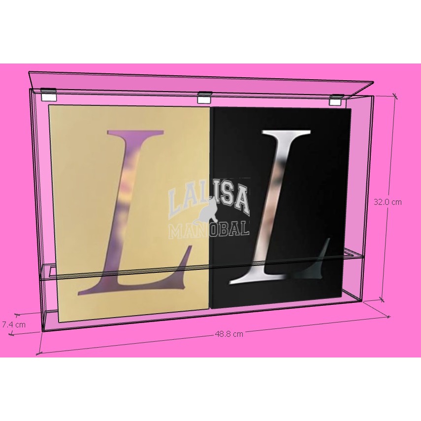 [BOX ALBUM] ALBUM LALISA GOLD BLACK VERSI / ALBUM SOLO LISA BLACK AND GOLD VERSI / BOX ALBUM ACRYLIC