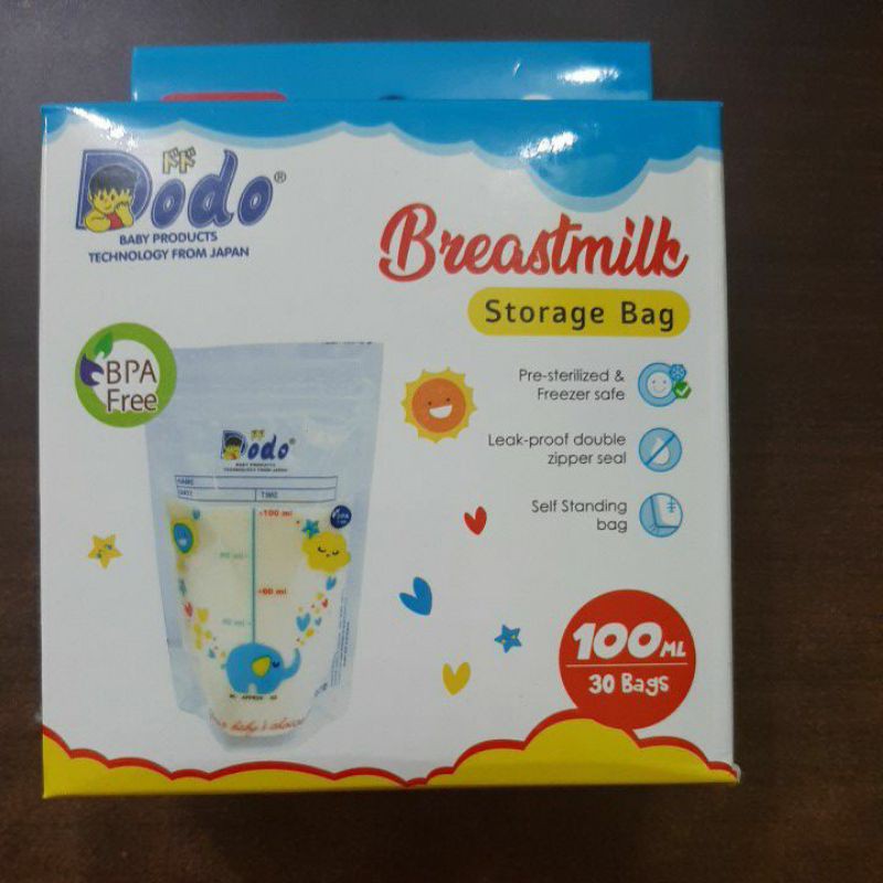 ☃Cutezz_Ching1☃Dodo Breastmilk Storage Bag 30 Bags 100ml/150ml/250ml