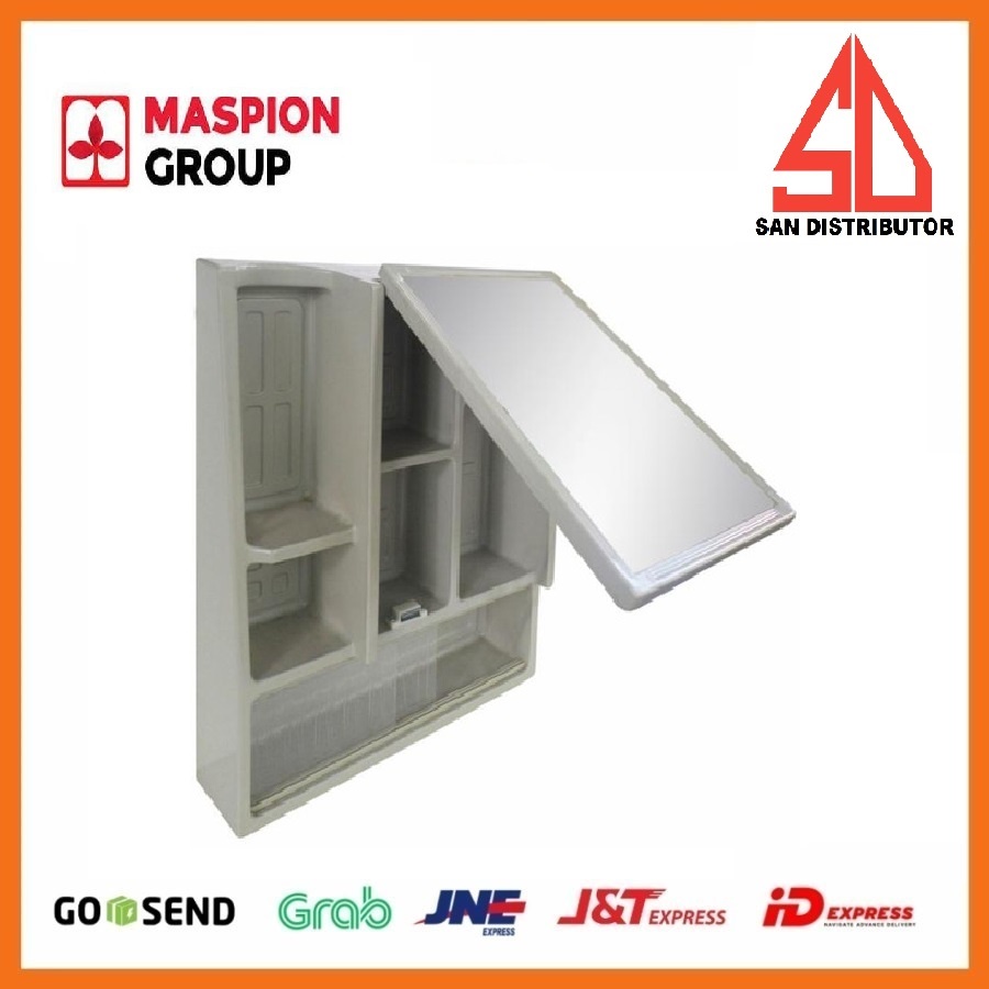 RAK DINDING CERMIN KACA Wall Cabinet Mc-18 Maspion /Rak Cermin Kamar Mandi/Kaca Toilet