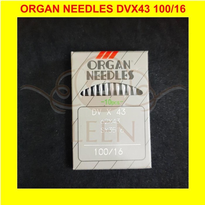 Jarum ORGAN DVx43 18 Overdeck DV X 43 Mesin Jahit Kam Kaos Bisban LEEN