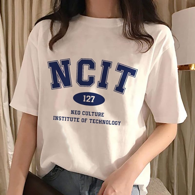 MYSTIQUE.ID-BAJU KAOS NCIT 127  NEO CULTURE INSTITUTE OF TECHNOLOGY T-SHIRT LUCU DAN AESTHETIC