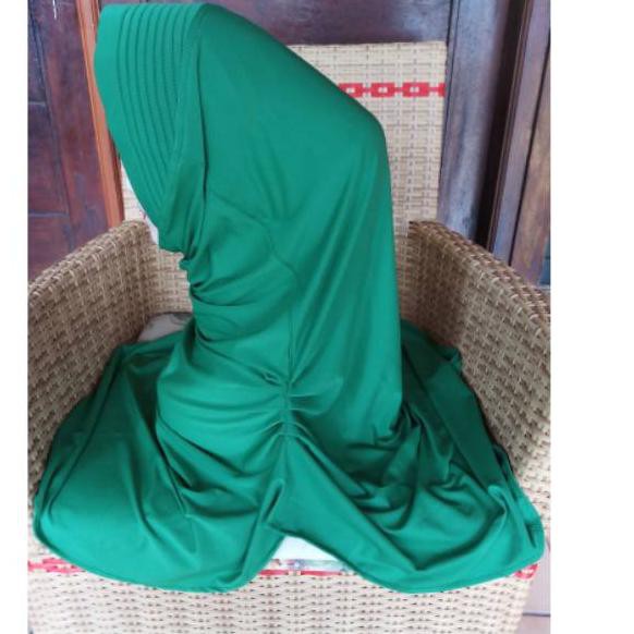 (TERBARU) Kerudung pelengkap pakaian seragam olahraga Persit. Bahan spandek sutra. Kerudung pso keru