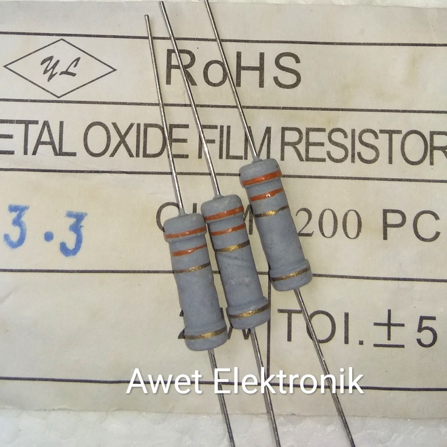 resistor 3r3 2w resistor 3.3 ohm 2 watt resistor 3R3 ohm