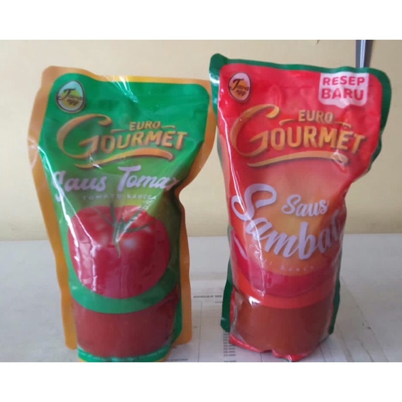 

Euro gourmet Saus tomat dan saus sambal 1kg