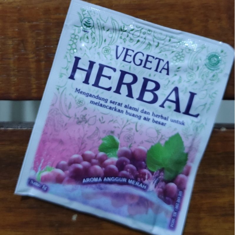 Vegeta Herbal Sachet / Serbuk / Minuman Ampuh yang membantu melancarkan BAB