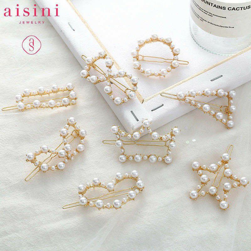 [COD] Jepit Rambut Mutiara Ala Korea Hairpin Clip Mutiara Korea Elegan Cantik