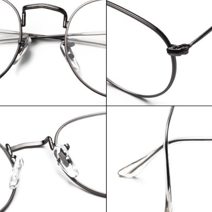 Kaca Mata / Kacamata Fashion Unisex / Kacamata Korea Frame Besi / Kacamata Oval Retro