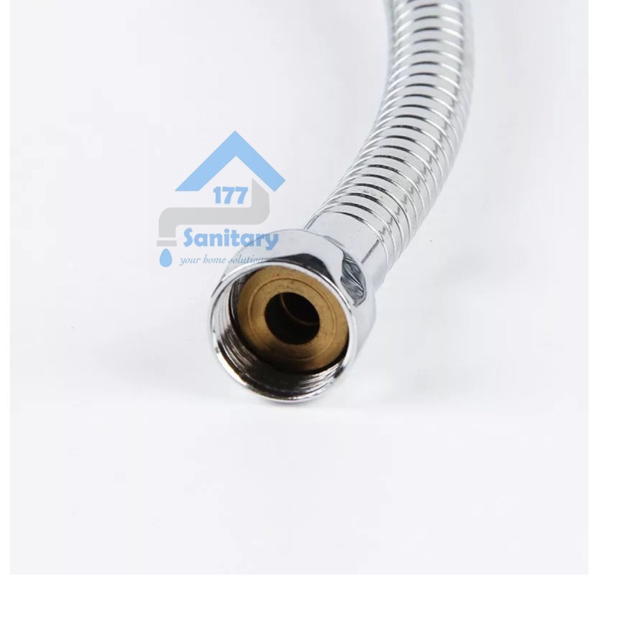 Selang Shower Stainless NT MURAH 200cm - Selang air Shower Mandi Closet Flexible Hose Stainless 2m D43