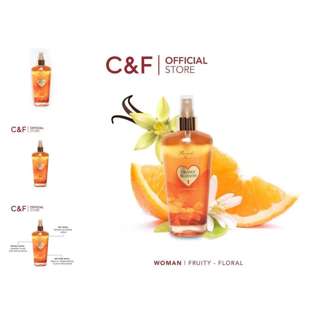 body mist beverly's secret orange blossom 250 ml