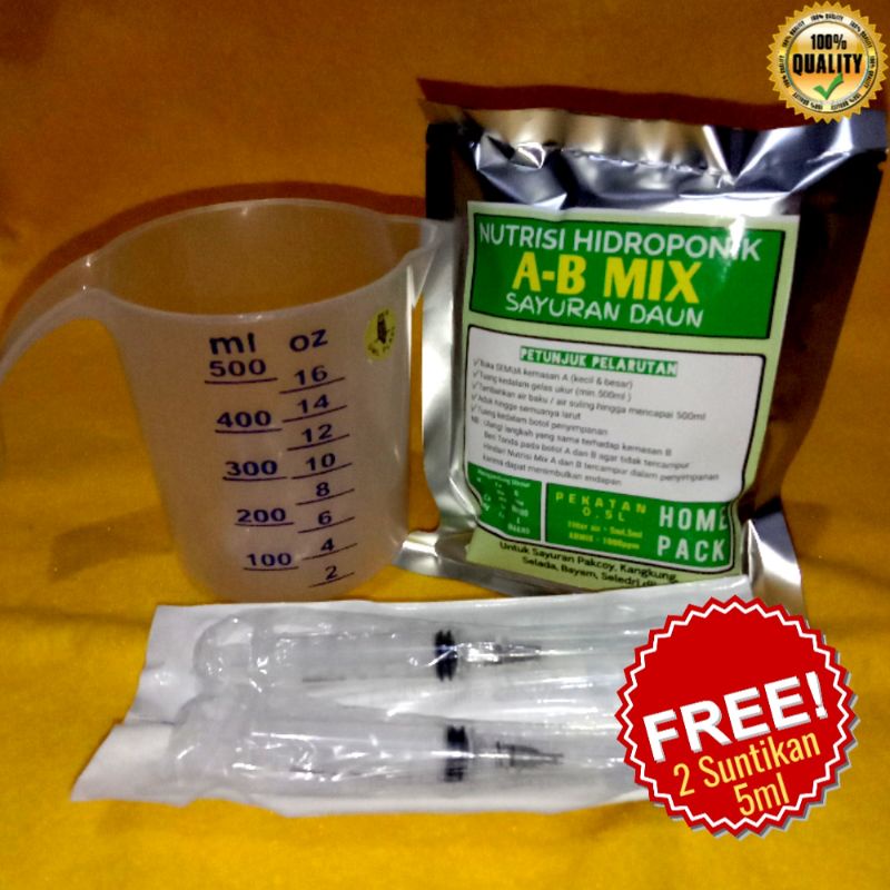 Paket Nutrisi AB Mix ABMix Pupuk Hidroponik