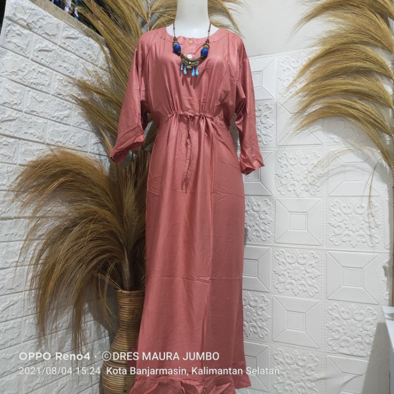 zahra.al.gifari/murah dres maura jumbo busui/daster rample  laris banjarmasin/cod/bayar di tempat