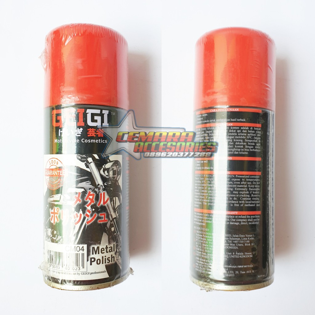 

Geigi Metal Polish CM04 Samurai Paint 150ml - Pengkilap Logam