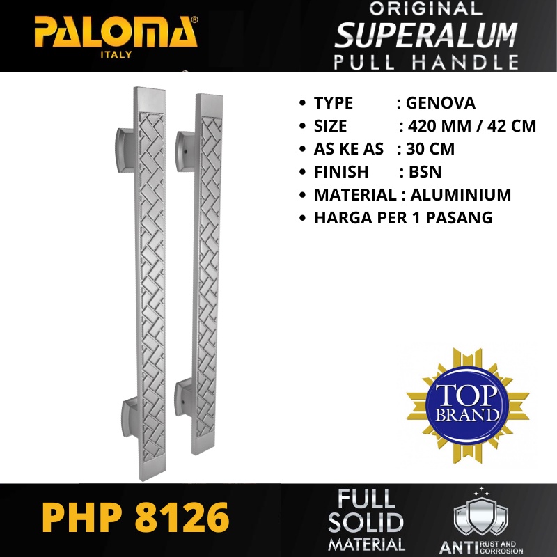 Pull Handle Paloma Genova 420 mm BsN PHP 8126