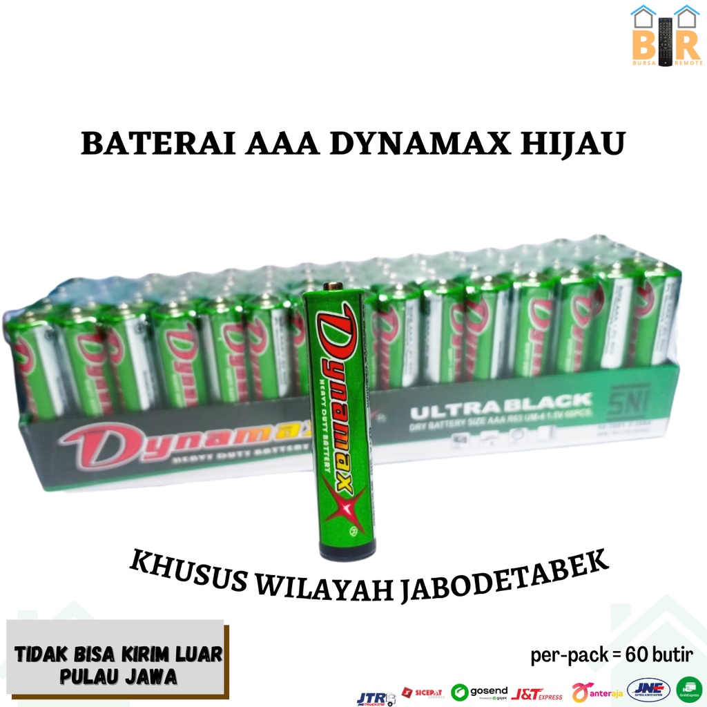 Baterai A2/AA Dan A3/AAA Dynamax Batu Batre Batrai Satuan ISI 4PCS