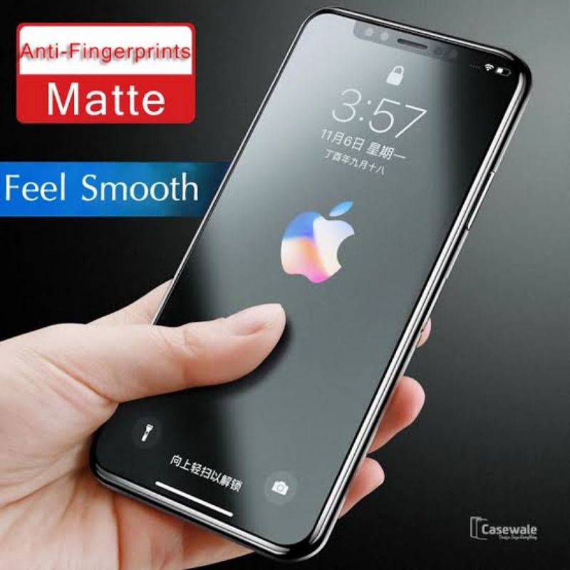 Tempered Glass Matte iphone 6/7/8/6+/7+/8+/X/XS/XR/11/11Pro/11 PRO MAX/XS Max Matte Anti Minyak