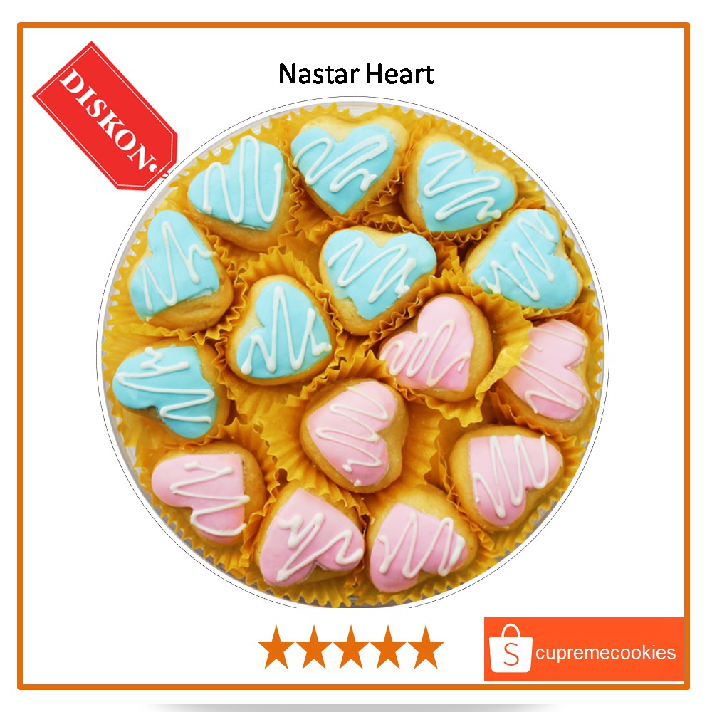 

Kue Kering Nastar Karakter Heart | Cupreme Cookies